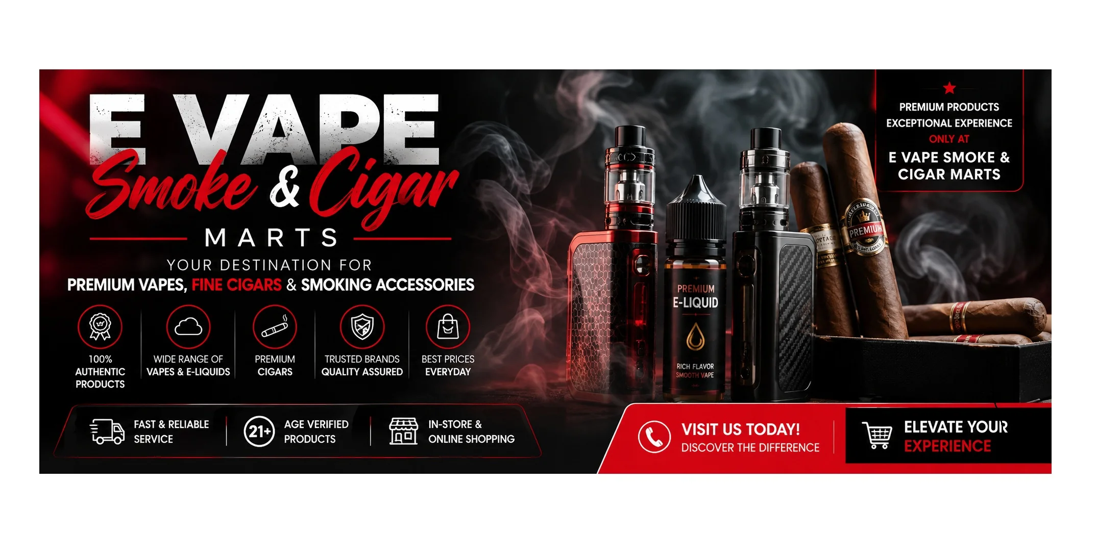 E-VAPE SMOKE & CIGAR MARTs